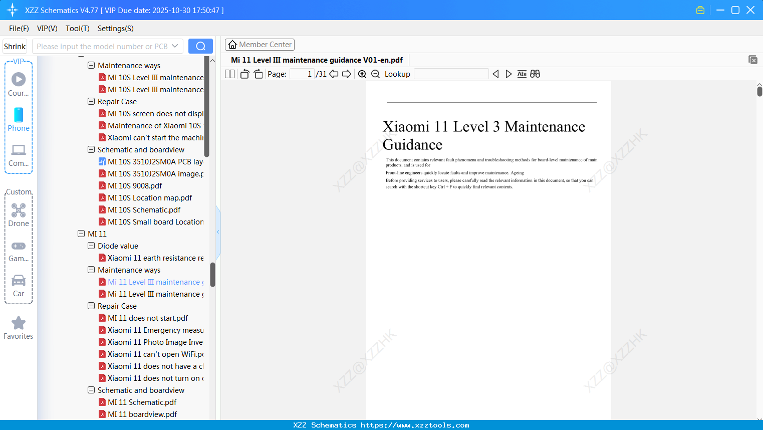 Xiaomi Mi 11 Level III Maintenance Guidance V01-en